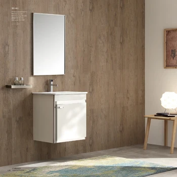 Thin Bathroom Vanity White Cabinet 540mm Pvc Thin Bathroom Vanity White Cabinet 540mm