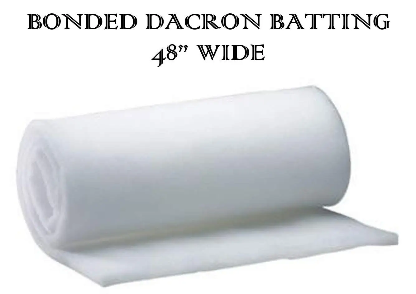 BayTrim Bonded Dacron Upholstery Grade Polyester Batting 48 Inch Wide. 1 Yard