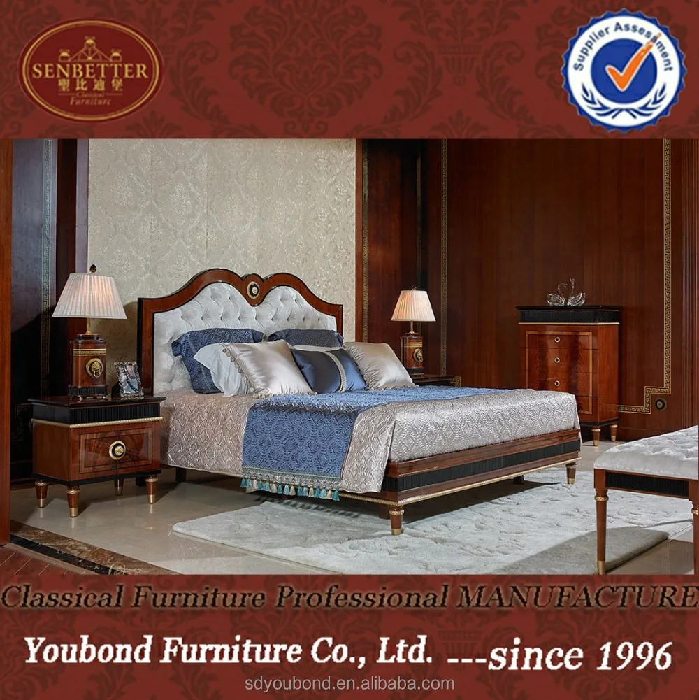 0068 High End European Style Mahogany Solid Wood Classical Bedroom Set Furniture View European Style Bedroom Set Furniture Queen Style Senbetter