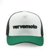 Plastic snapback closure trucker cap 3D embroidery custom tri color trucker cap