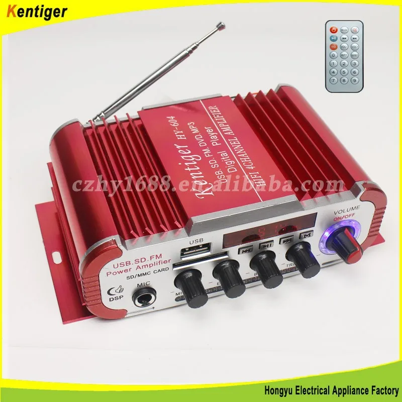 

Sliver Kentiger Tripath Class-T Hi-Fi Audio Mini Car Amplifier 12V DC