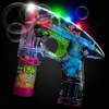 Flashing Bubbles Blower Blaster Squirt Shooter Favors 2 Light up Bubble Led Gun for Kids