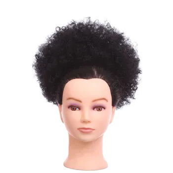 Cheap Big Synthetic Black Afro Curly Hair Bun Chignon For Black