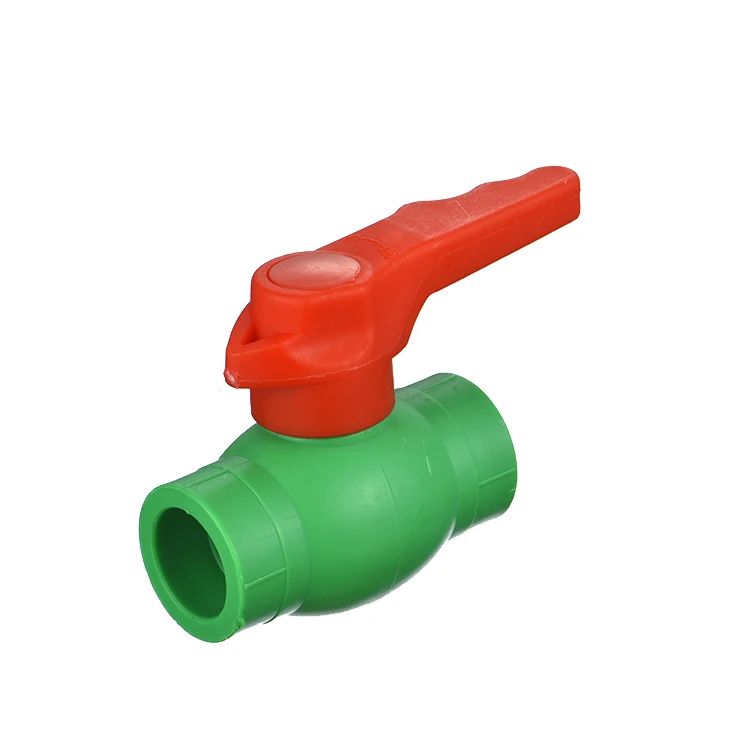 

IFAN Factory Green PPR Fitting Plastic Red Handle PPR Iron Ball Valve