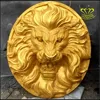 Bronze Home Decor Wild Animal Bust Lion Head Statue Sculpture