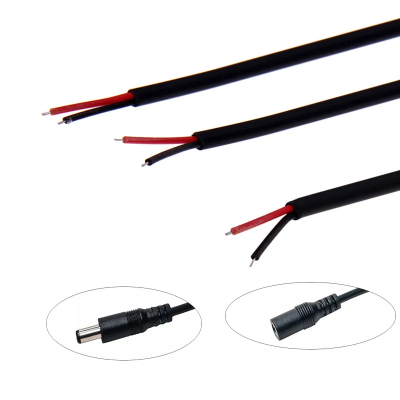Female 2.5mm X 5.5mm Dc Electrical Wire Connectable Cable Buy Female