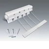 4-Line ABS Casing Retractable Clothesline with Hanger Wall Mounted