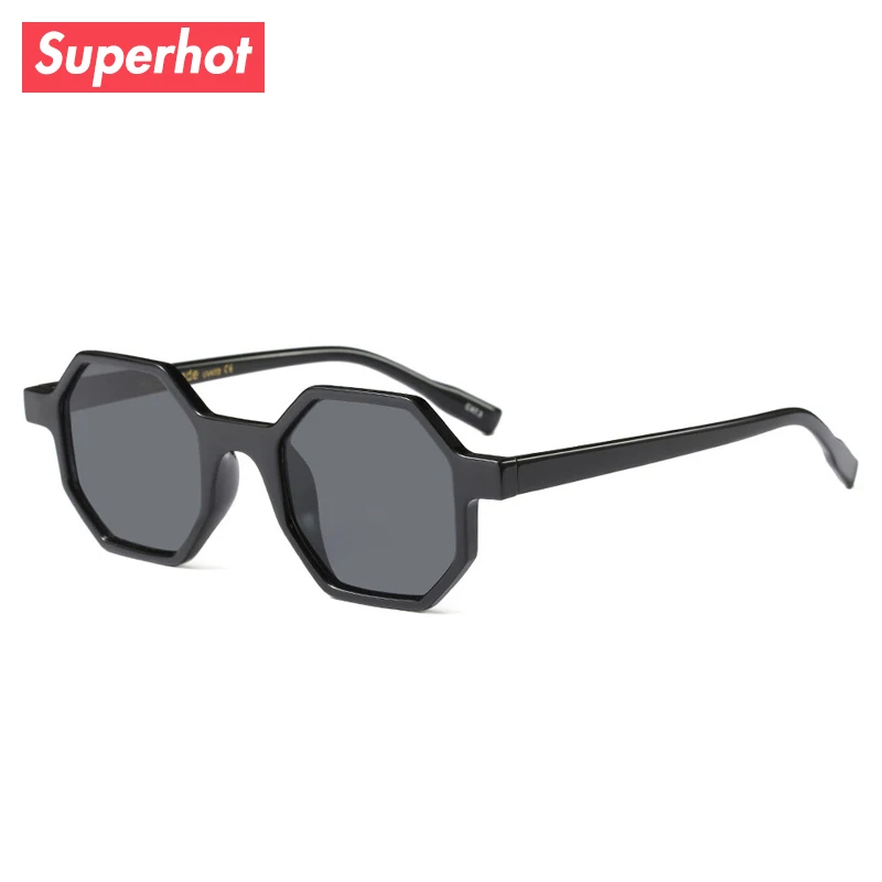 

10228 Men Women Sun glasses Brand Designer Shades White Red Black UV400 Retro Vintage Round Octagon Sunglasses