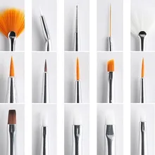 3 Items Nail Art Decoration Kit 12 pcs Colors Pro Paint 3D Painting Pigment Gel 1