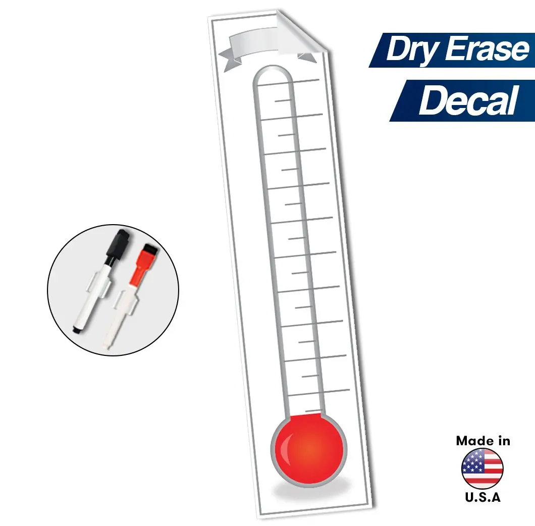 Dry Erase Sales Goal Tracking Chart