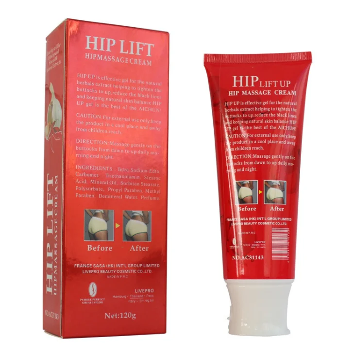 

Aichun 2018 New arrival hip up cream rebuild hip shape enlargement gel OEM, White