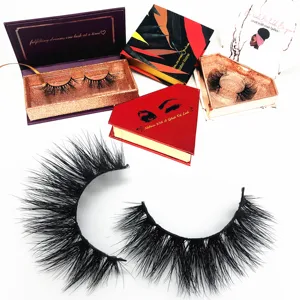 Wholesale makeup mink eyelash custom eyelash packaging 3d mink lashes