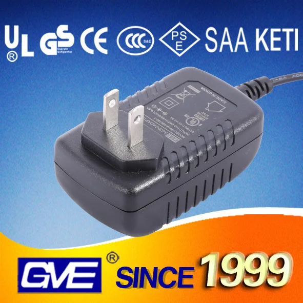 2016 110V AC to 12V 1250ma AC Power Adapter with PSE UL Certificate