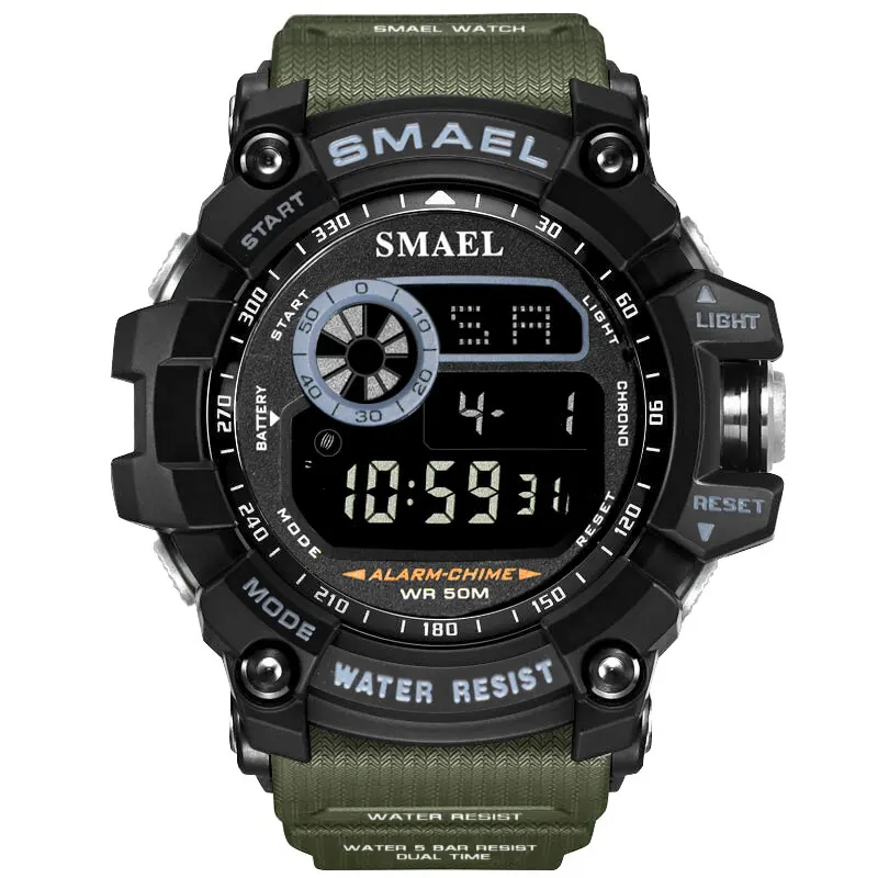 

SMAEL Top Brand Luxury Men's Watches Sport Casual LED Digital Watch Men Fashion 50M Waterproof Military Watch Relogio Masculino