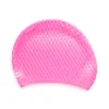 Custom Logo 100% Silicone Bubble Swim Hat Team Cheap Swim Caps