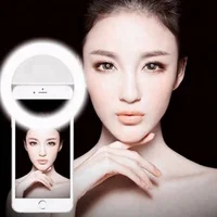 

Free Shipping Selfie LED Light for Smart Phones USB Rechargeable Camera Flash 4 levels Brightness Sexi Photo Selfie Ring Light