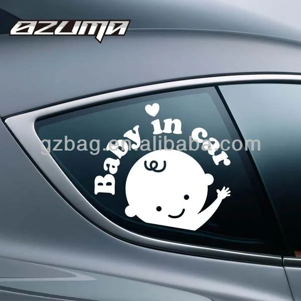 custom logo print transparent car sticker