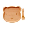Toddler Feeding Bear,Pig Plates for Kids, Children, Baby - Set of 2pcs Includes Plate, Spoon