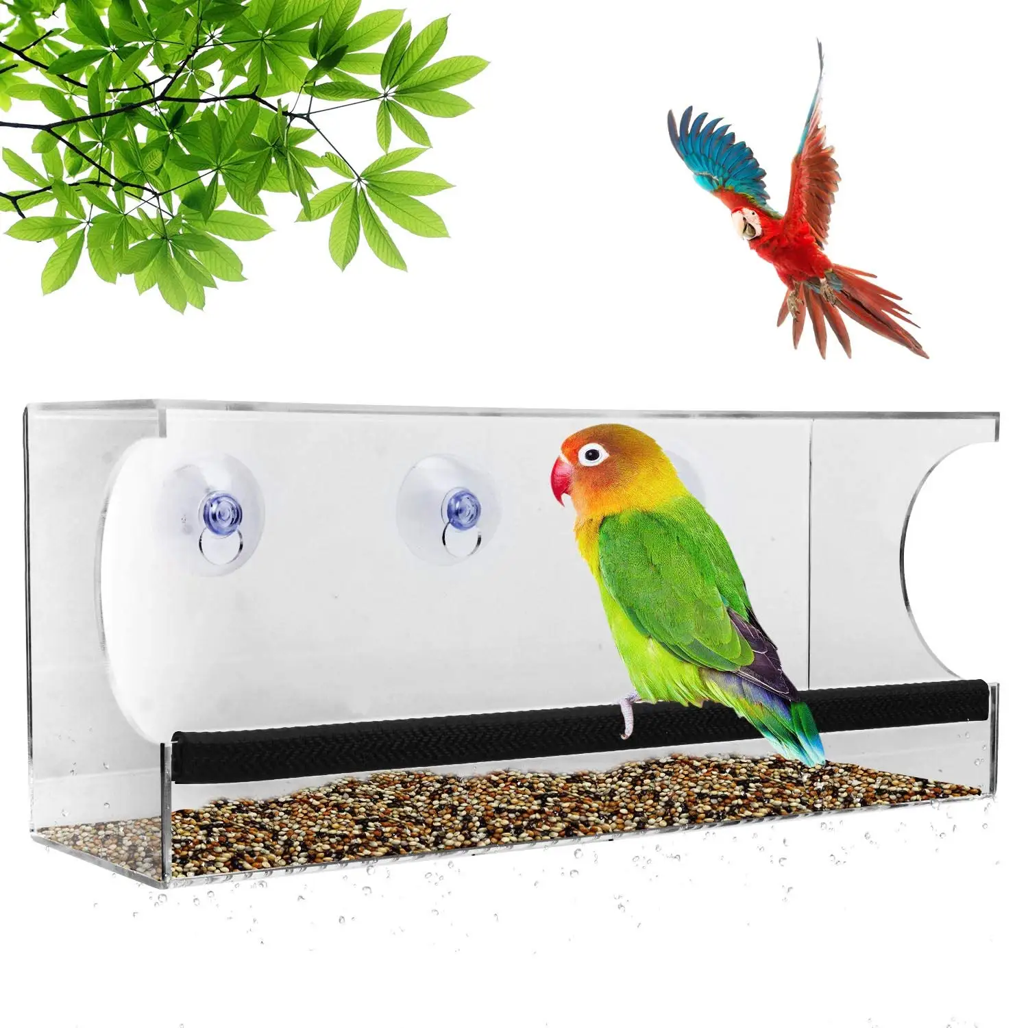 acrylic bird feeder
