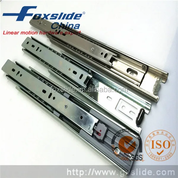 600mm 3 Fold Telescopic Drawer Guides For Machinery Equipment