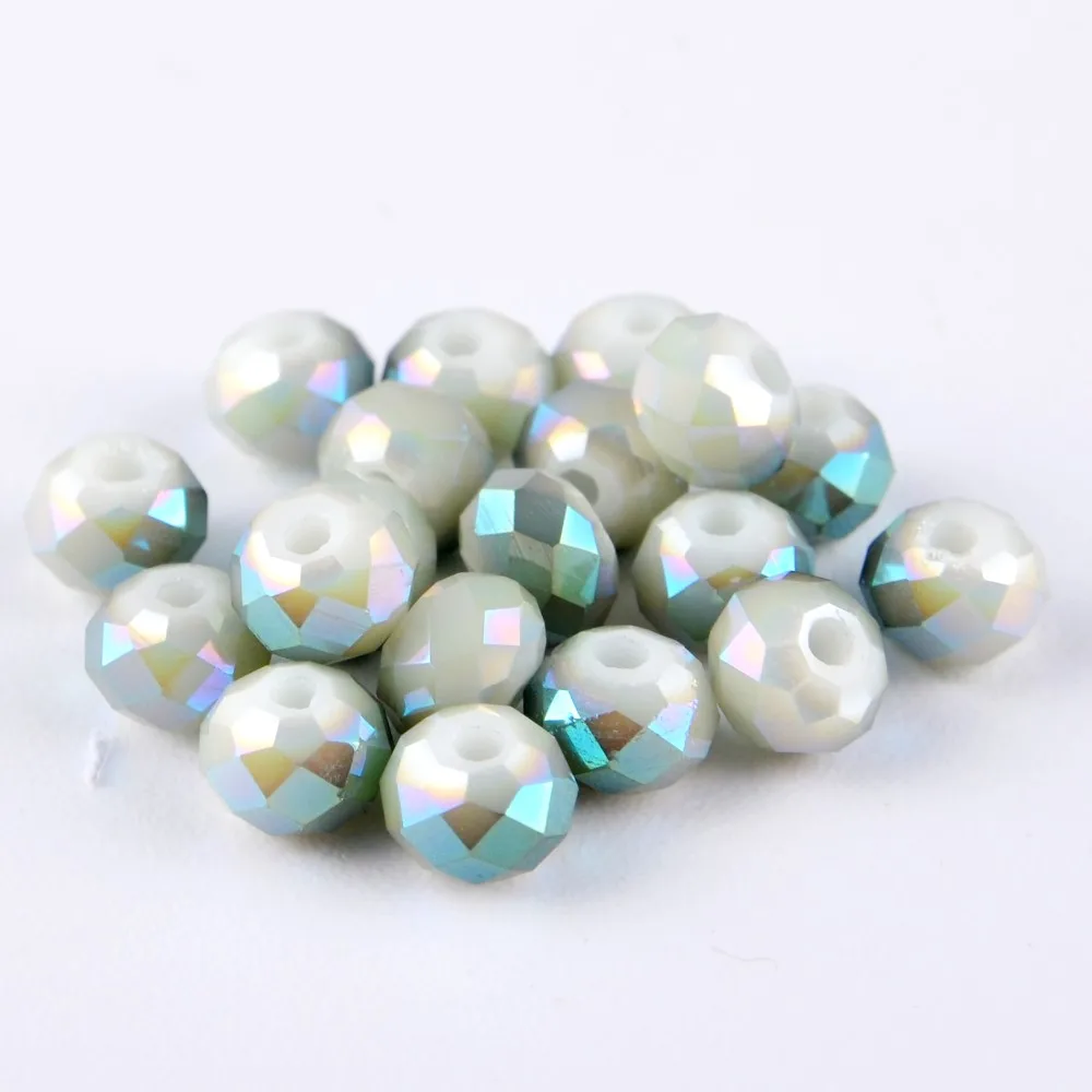 Wholesale Faceted Tyre Beads Ab Crystal Rondelle Glass Beads Crystal