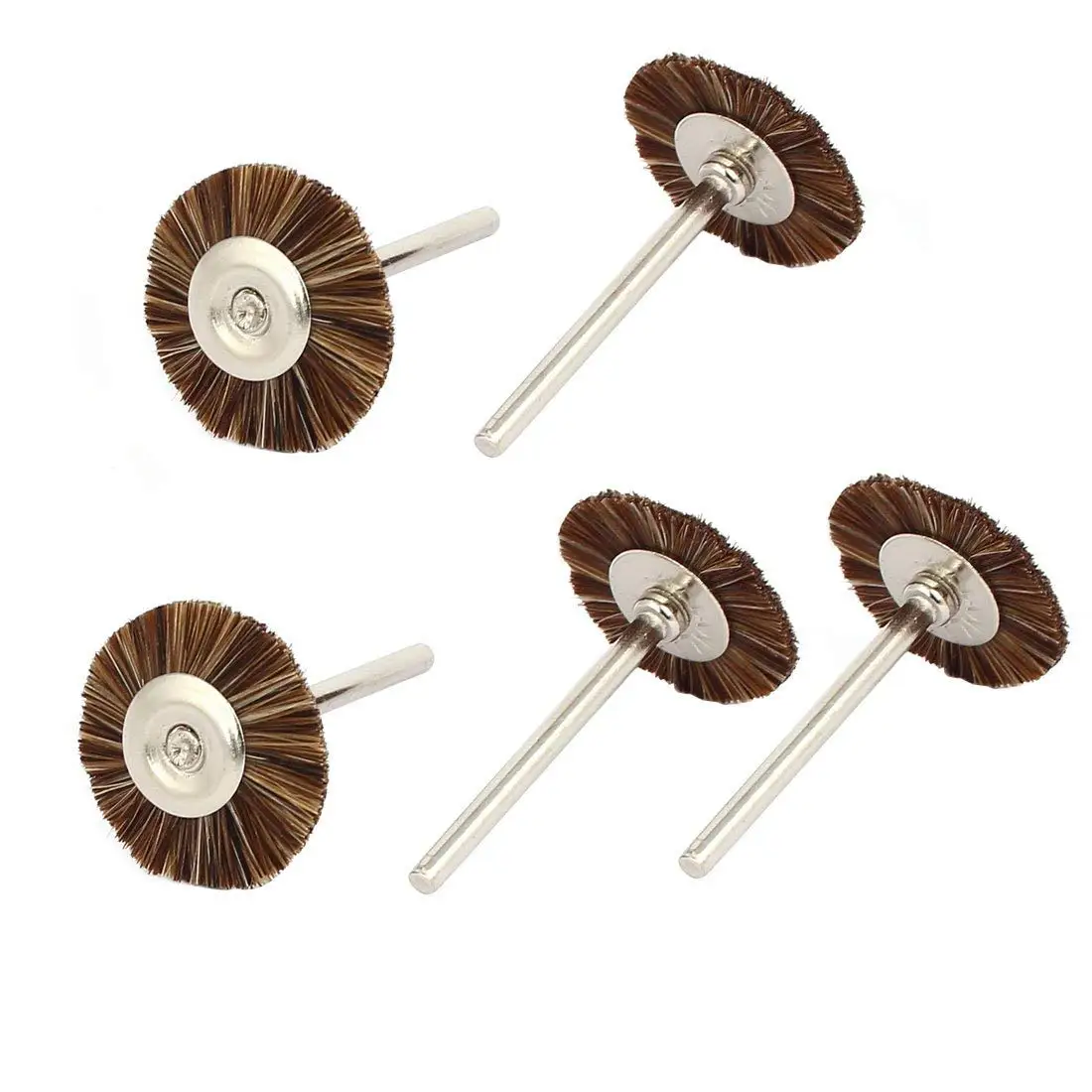 uxcell Mini Wire Cup Brush Crimped Steel 25 X 3mm with 2.35mm Shank 5 Pcs