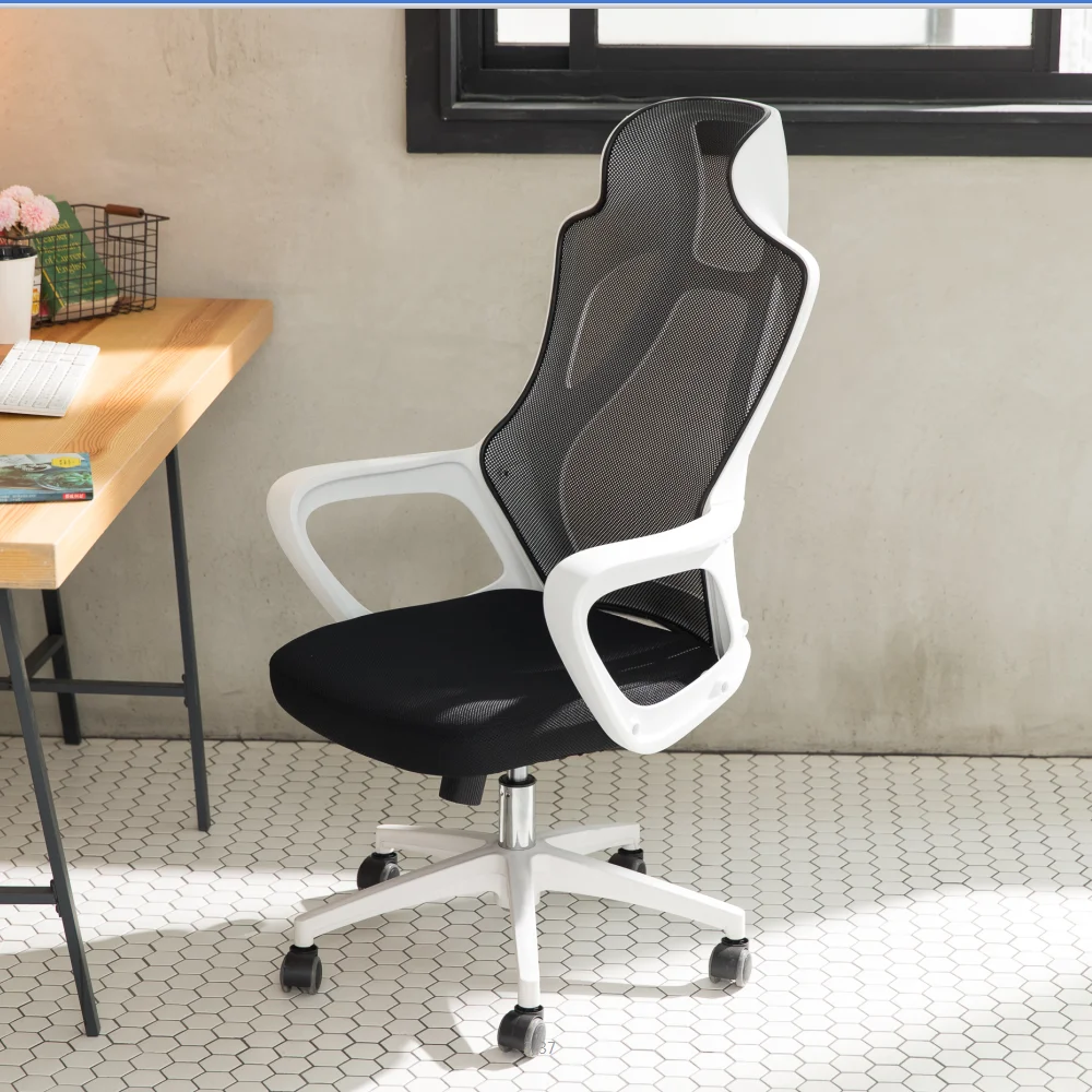 Hot Futuristic Office Furniture White High Back Armrest Ergonomic