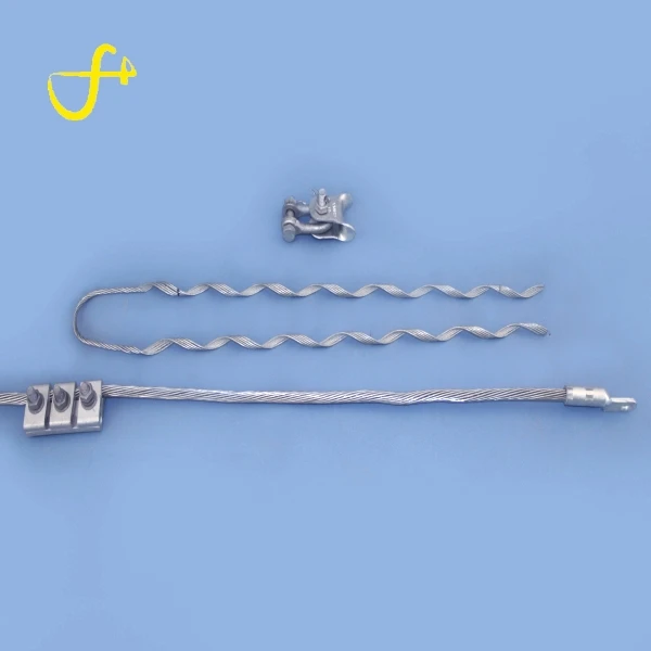 
High Tension Spring Wire preformed cable grip tension drop wire clamp 