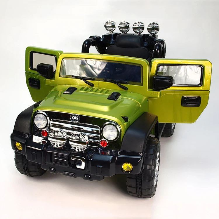 green jeep ride on toy