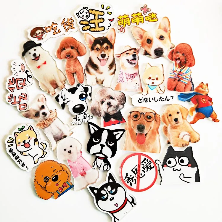 

Hot Sale Cartoon Creative Cute Animals Cat Dog Home Decorative Souvenir Small Fridge Magnets, White,black,pink,blue,brown