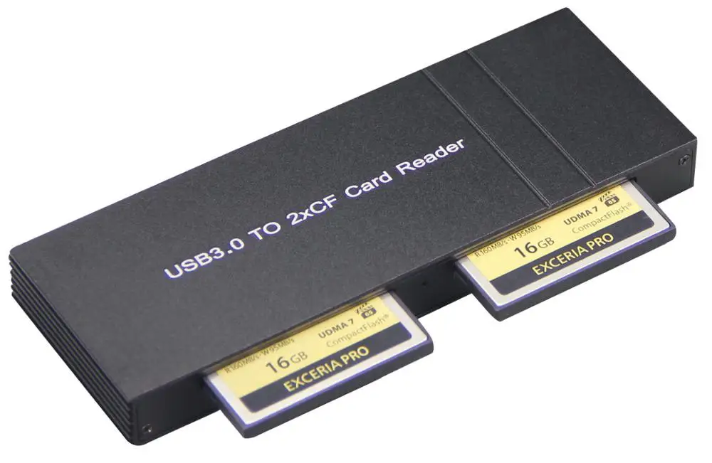 Aluminum Cf Card Reader,2slot Multiin1usb3.0 Flash Memory Card 5gbps Read For Cf I/cf Ii