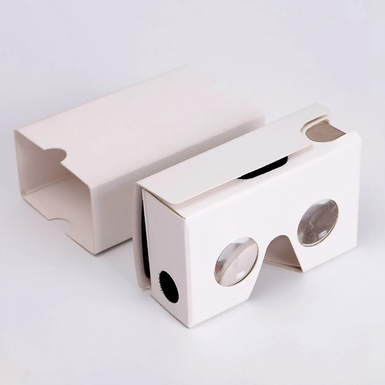 Custom Branded Google Cardboard V2 VR Glasses Cardboard Reader Viewer Low Price Virtual Reality For Marketing