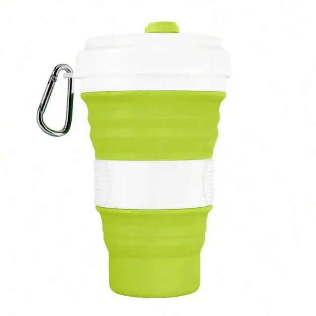 

Chinese Manufacturer Best Selling High Quality Food Grade Silicone Water Collapsible Cup For Outdoor Activity, Green ,orange ,grey ,blue, fruit green and customized
