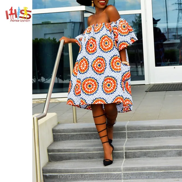 off shoulder african dresses