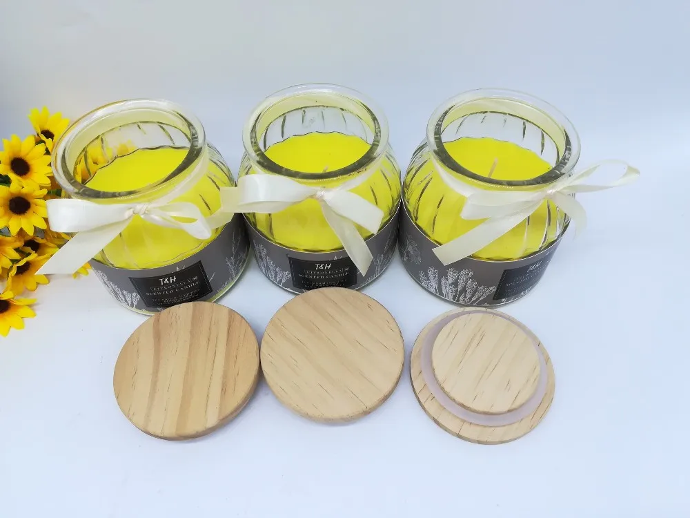 Yankee Candle Glass Jar Scented Candles Citronella Outdoor Candle With