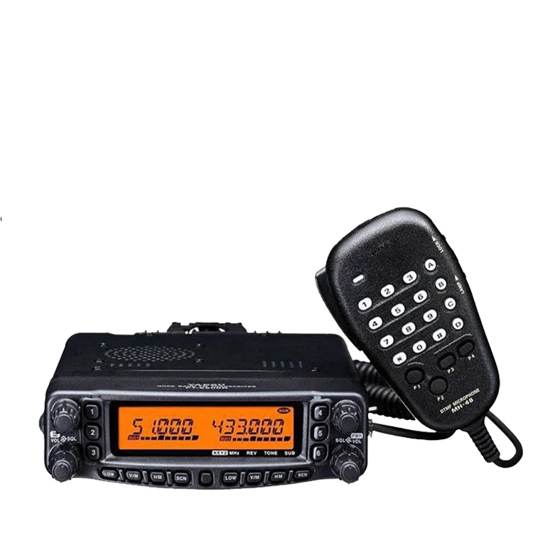

Yaesu Qual Band Vehicle Mounted Mobile Car Radio China HF Radio Transceiver 50W Walkie talkie Display Dual band FT-8900R, Black
