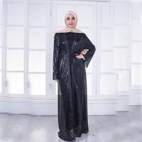 

Sequined Dress Evening Dress Cardigan Dress Middle East Fashion Sequined Gown Islamic Abaya