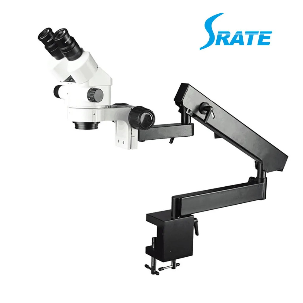 3.5x90x Dental Microscope Stereo Microscope Zoom With Flex Arm For