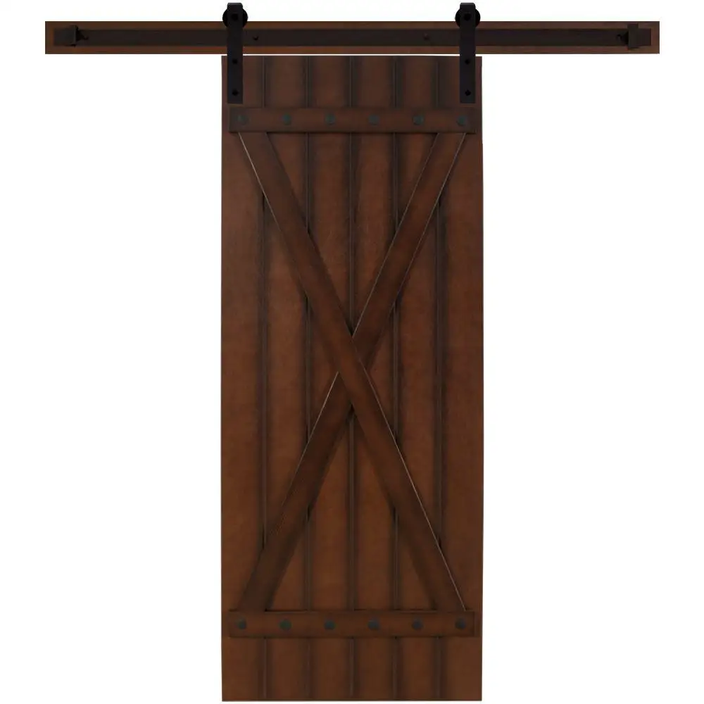 Mdf Solid Wood Rustic Solid Wood Barn Door And Sliding Barn Door