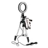Live Broadcast Rechargeable LED Selfie Ring Light with Tripod Stand