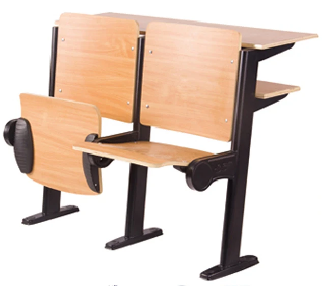 Comfortable College School Student Chairs With Tables Attached