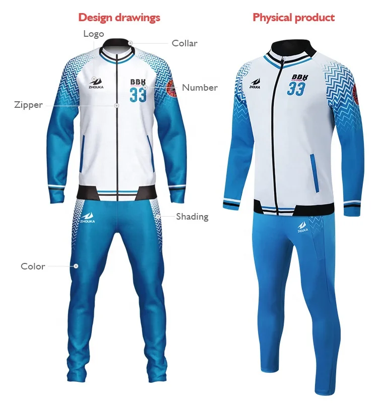 Latest Design Gym Wear High Quality Sports Tracksuits For Men Slim Fit ...