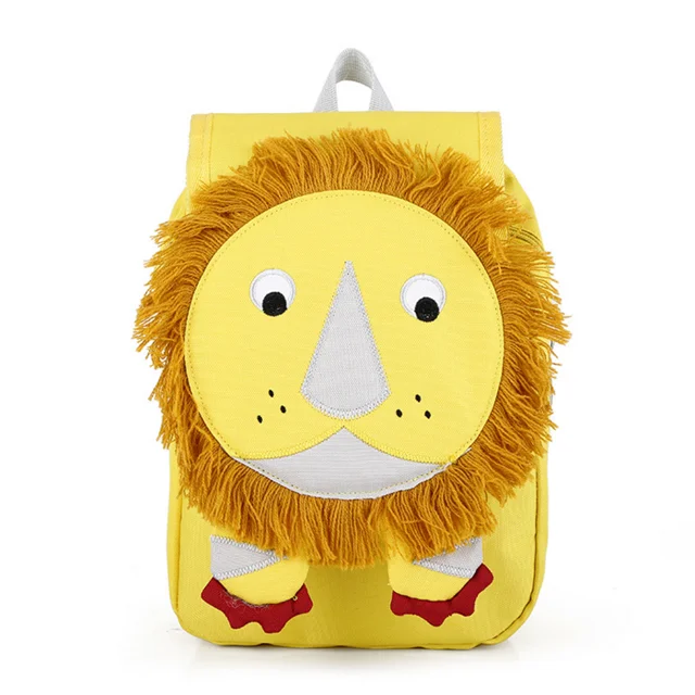 2019 New Children Bag Cute Lion Cartoon Student Pack Shoulder Backpack
