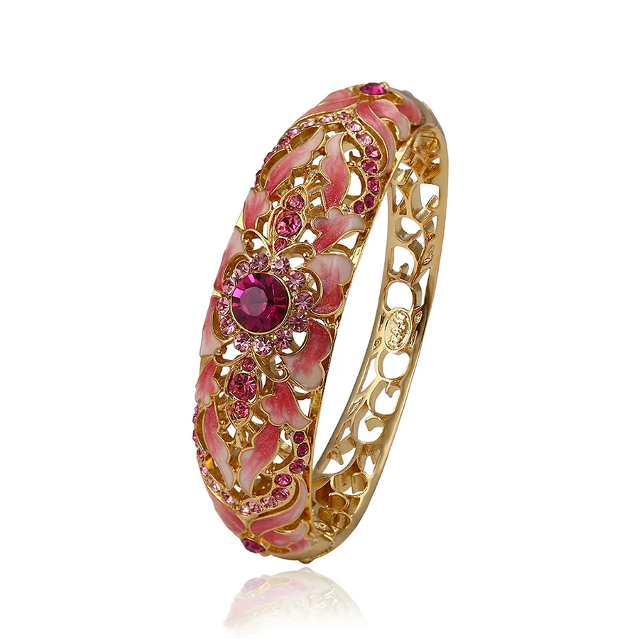 

bangle-192 xuping New Style Gold Plated copper alloy Enamel Bangle For Women And Young Girls