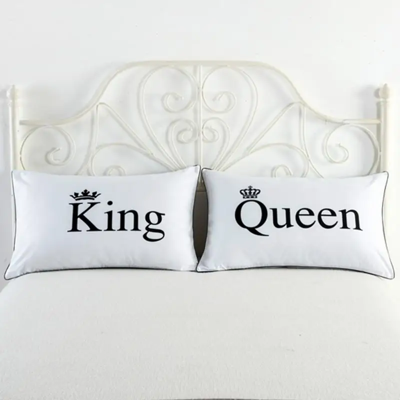 Queen Silk Screen Printed Pillow Case Custom Pillowcase For Deco