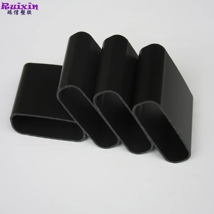 Top Quality Black Pvc Rectangle Pipe Outer 70.3mm Inside 25.3mm Wall