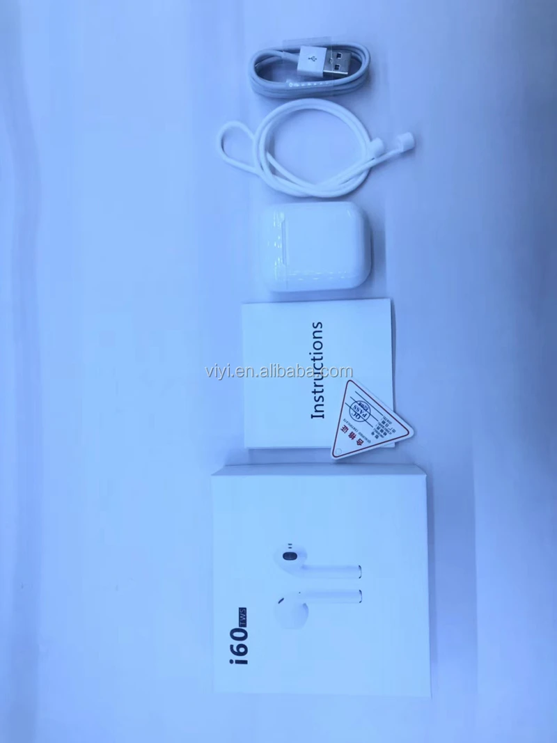 Wireless Earphone i60 tws with Auto Pair Siri touch control Earphones Earbuds - ANKUX.COM