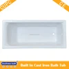 cast iron bath tub with enamel finished interior