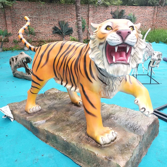 

Durable realistic  tiger fiberglass animal statue, Customized