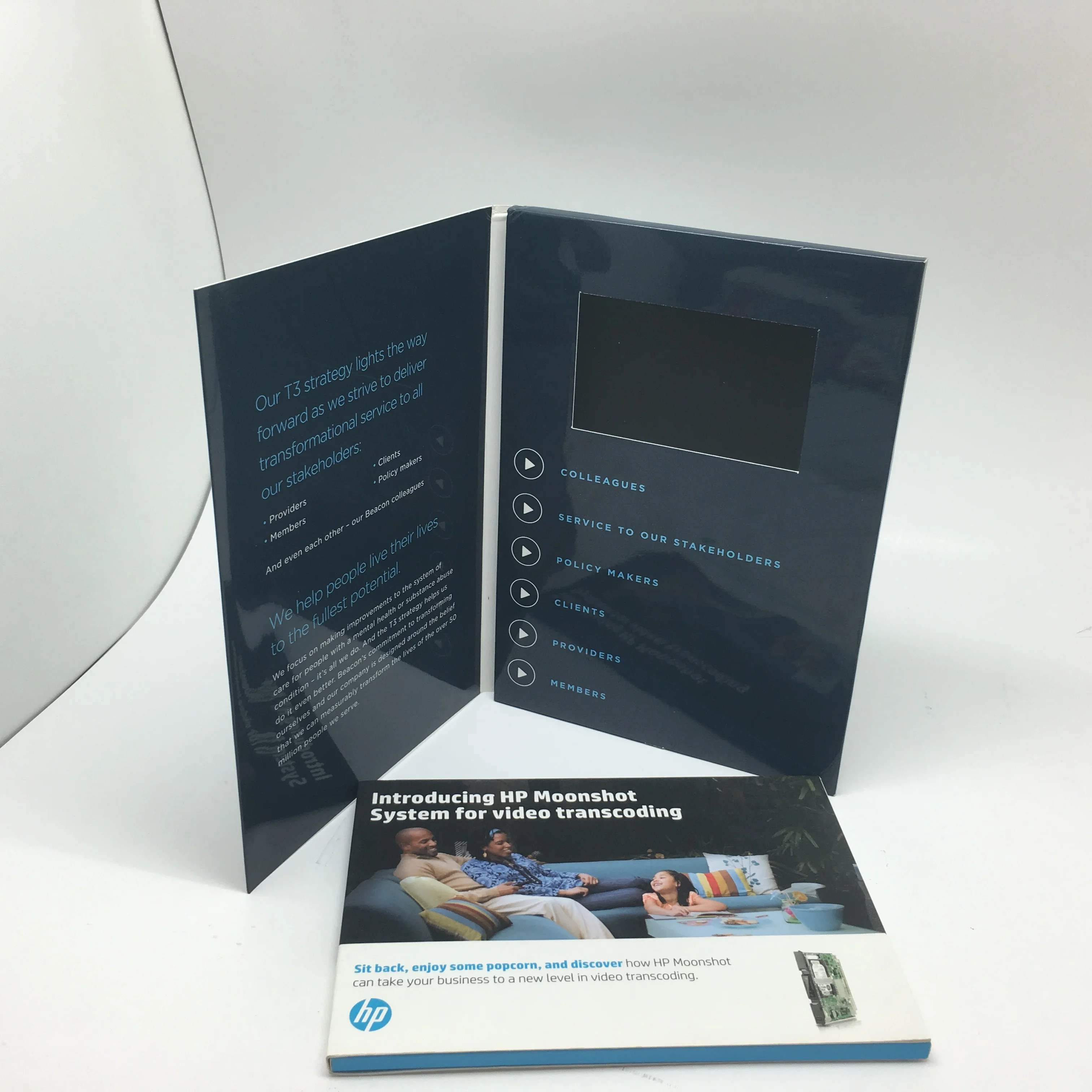 China Made Lcd Video Business Card With Custom Logo 2.4 Inch In Print